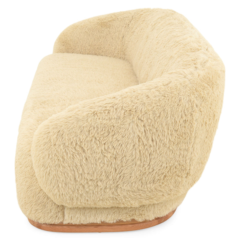 CORTINA Canapea 3 locuri, imitație blană