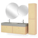 HEXIS Set mobilier baie, mască lavoar, lavoar, 2 oglinzi, dulap