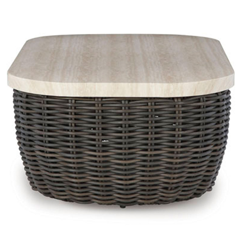 KIMORA Set mobilier terasă/grădină, colțar 4 piese, fotoliu și 2 măsuțe