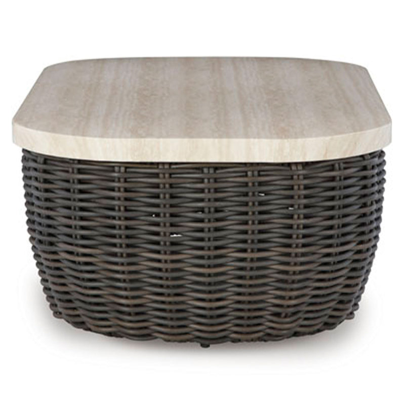 KIMORA Set mobilier terasă/grădină, colțar 4 piese, fotoliu și 2 măsuțe