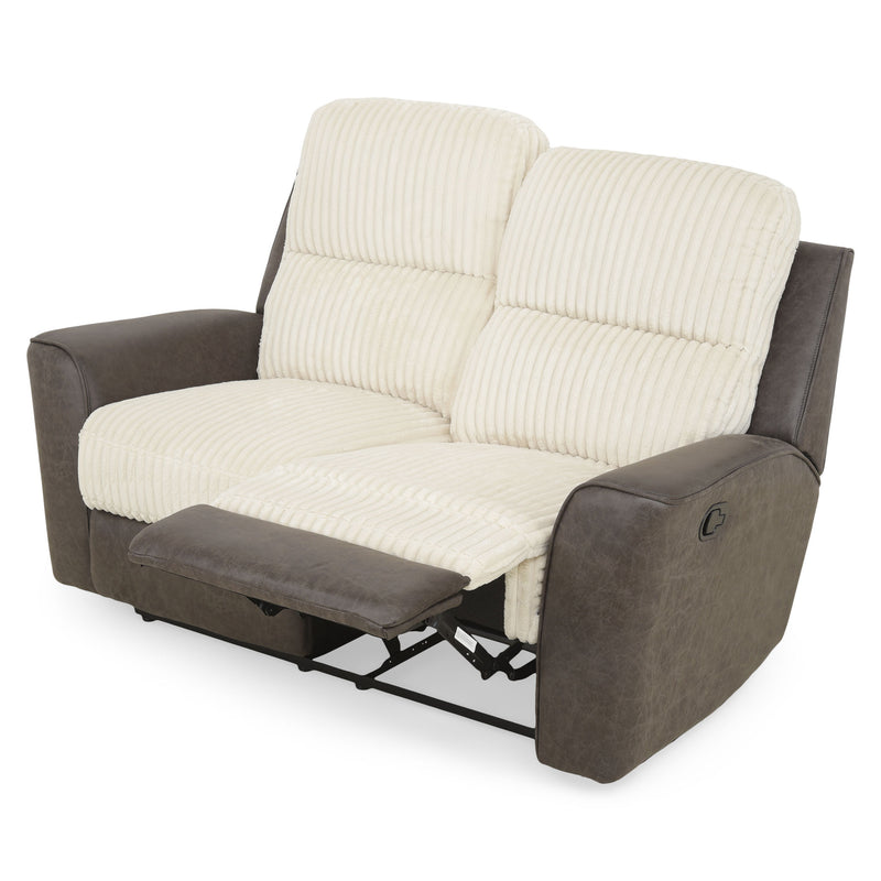 ARKANSAS Canapea 2 locuri, 2 reclinere manuale, stofă