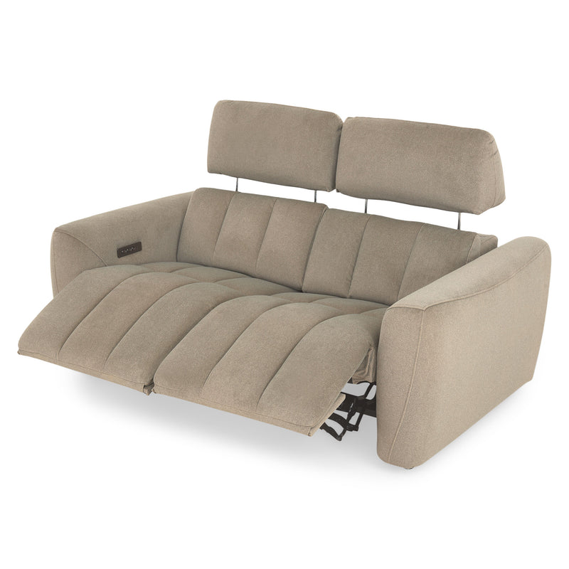 WISNER Canapea 2 locuri, 2 reclinere electrice, mecanism electric tetiere, stofă