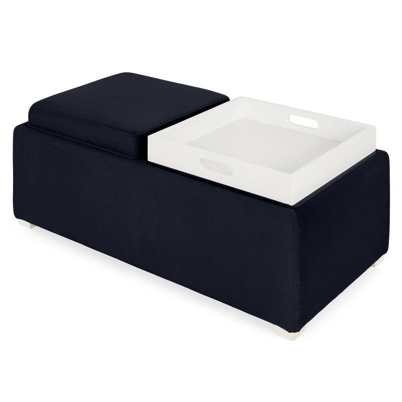 CUBIX Banchetă cu spațiu depozitare, stofă