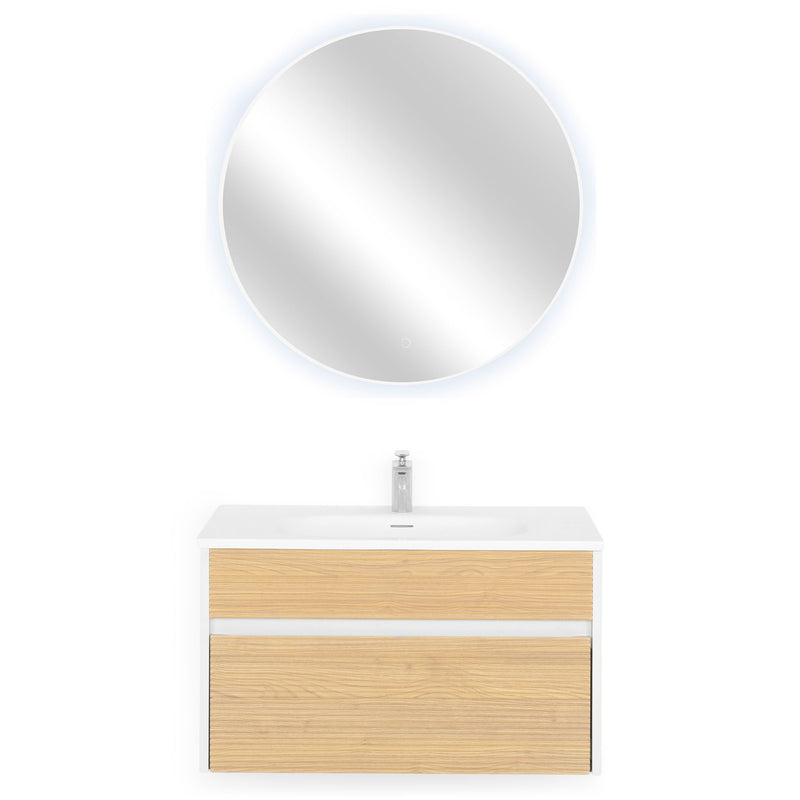 GLORIA/APOLLO Set mobilier baie, mască lavoar, lavoar și oglindă