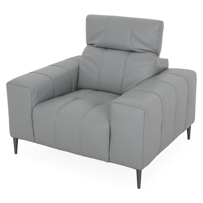 ALBURY Fotoliu, mecanism tetieră, piele