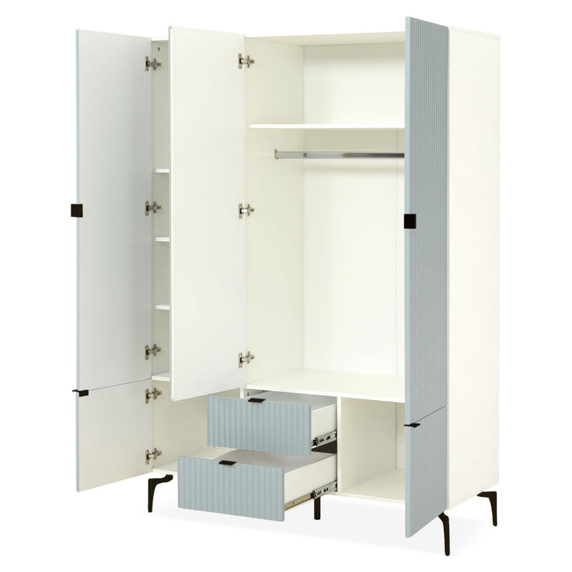 WAVE Dulap copii, 5 uși, 2 sertare