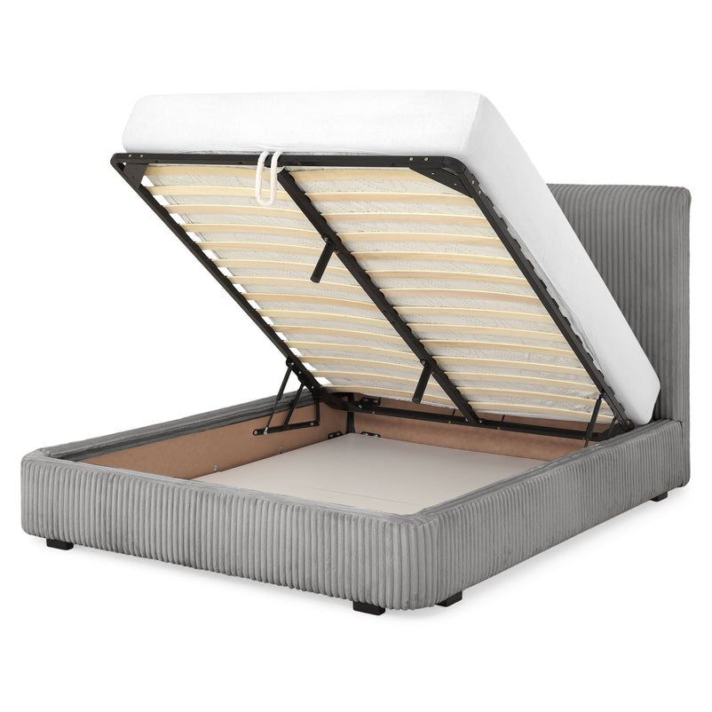 MARYANNE Pat tapițat, 160x200cm, ladă depozitare inclusă