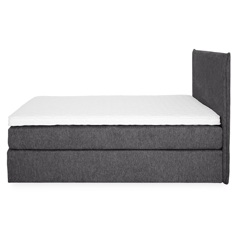 CARLINI Pat tapițat 160x200 cm, saltea și topper incluse