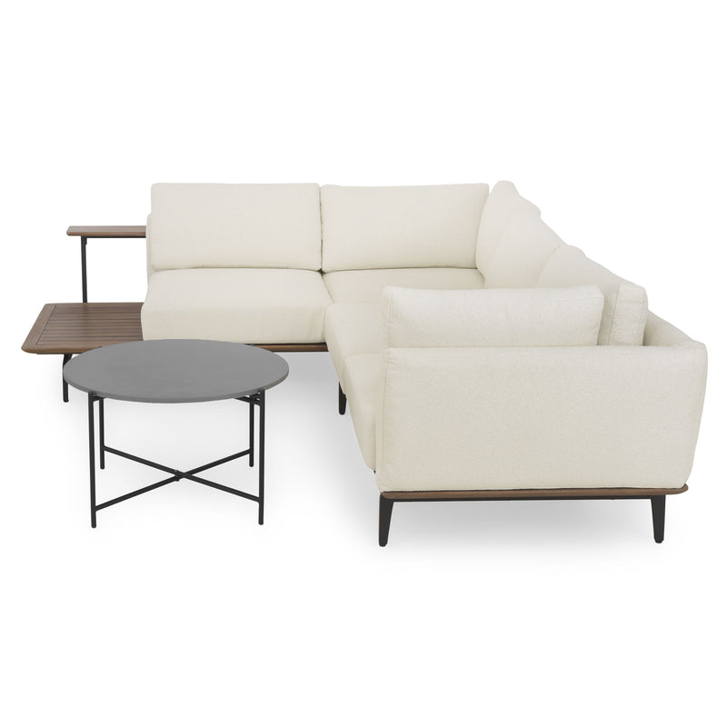 MISAKO/CARPIANO Set mobilier terasă/grădină, colțar și măsuță
