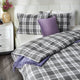 FLANNEL CHECKS Set așternut 4 piese, 200x220cm