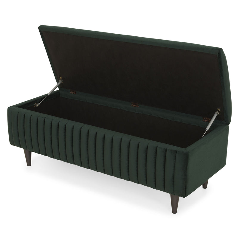 KAMI Banchetă cu ladă de depozitare, stofă