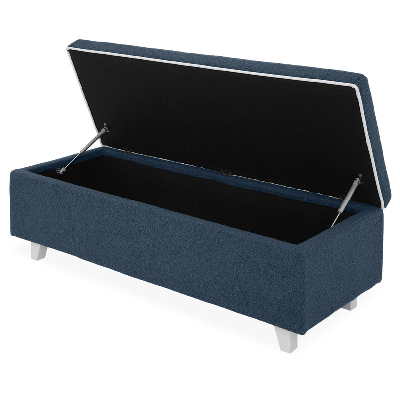 KOLLE Banchetă, ladă depozitare inclusă, stofă