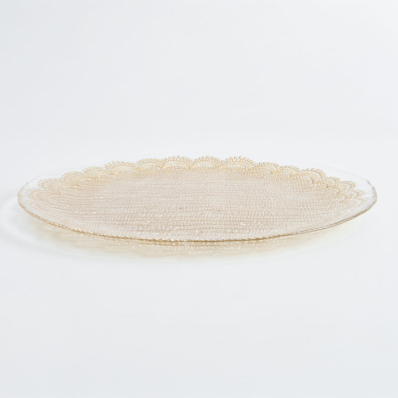 DREAM Platou, sticlă, D.33cm