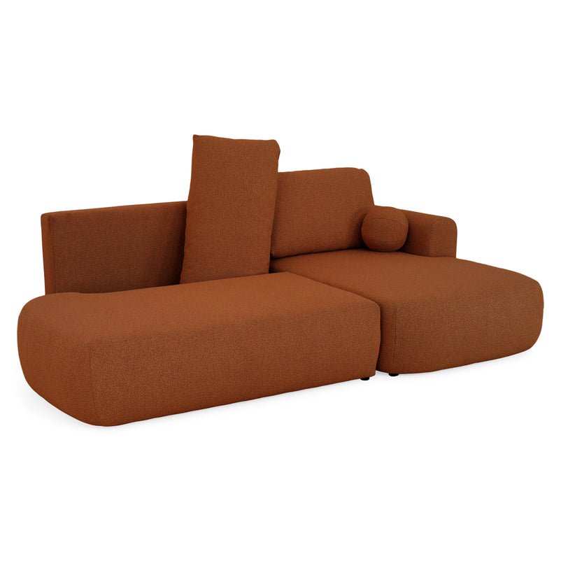 LAON Colțar extensibil, șezlong stânga/dreapta și ladă depozitare, stofă