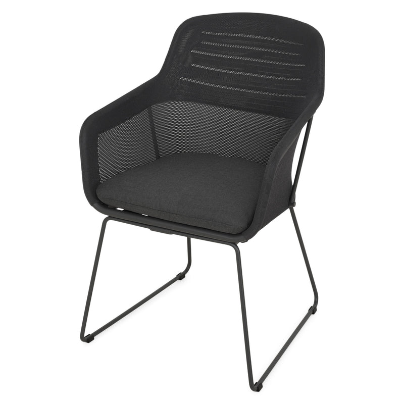 BEZIER Set mobilier terasă/grădină, 4 scaune