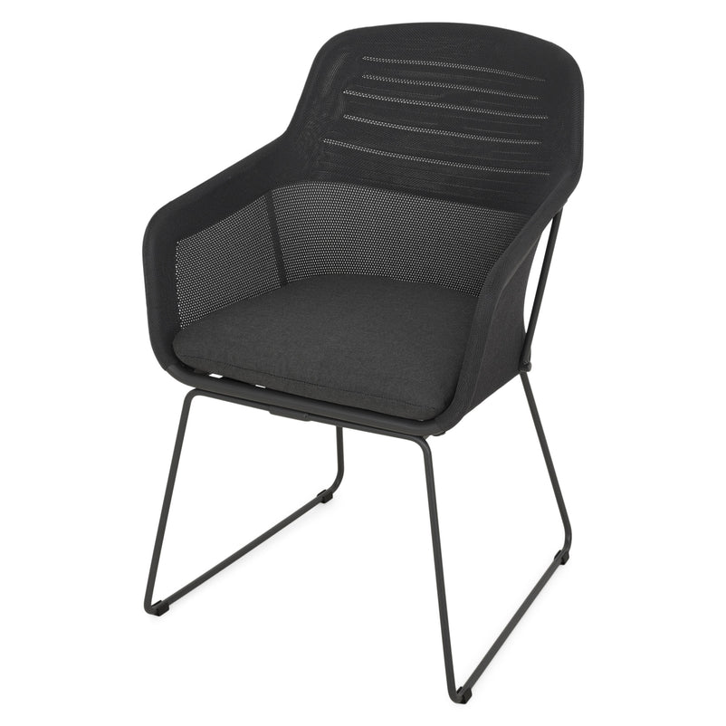 BEZIER Set mobilier terasă/grădină, 4 scaune