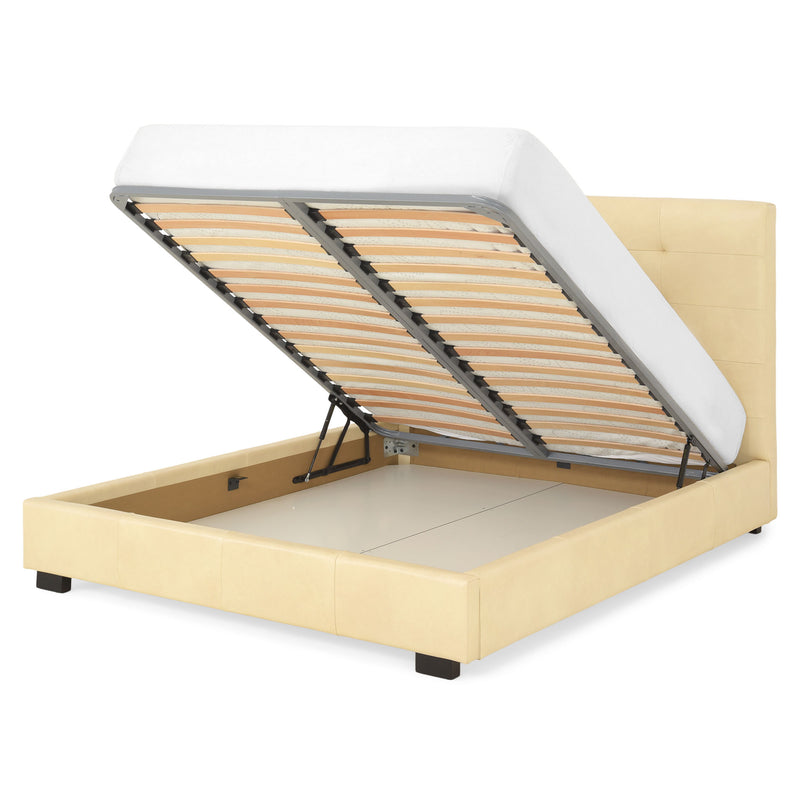 PATIO Pat tapițat, 160x200cm, somieră și ladă depozitare incluse