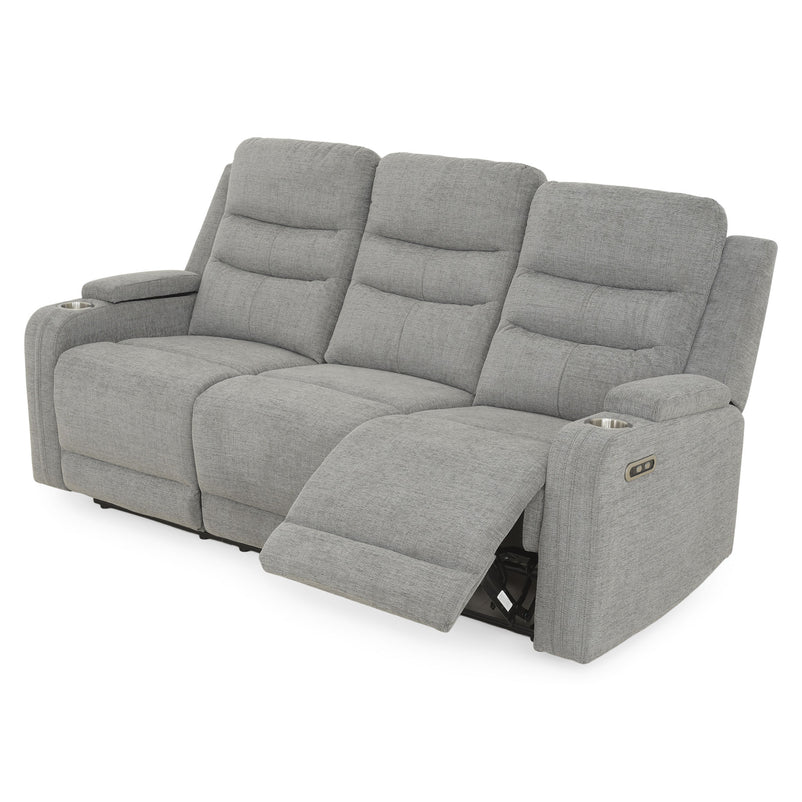 PARKER Canapea 3 locuri cu 2 reclinere electrice, stofă