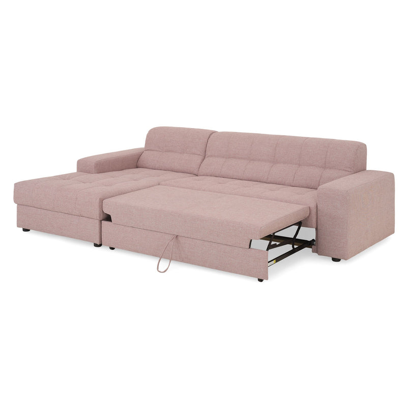 HAINES Colțar extensibil, șezlong stânga/dreapta, stofă