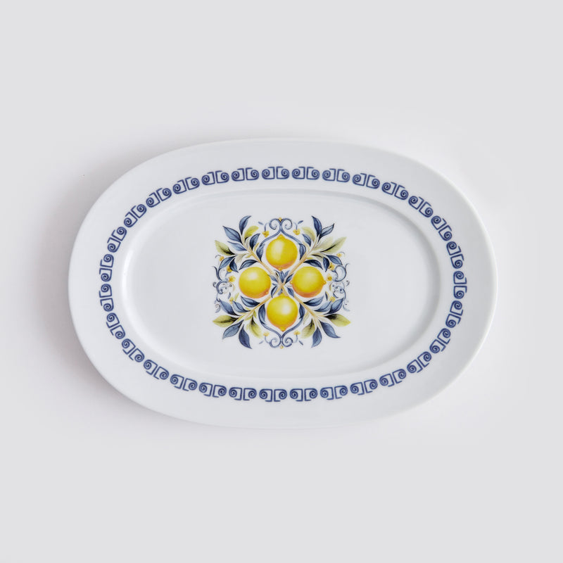 LEMONS Set veselă, porțelan, 24 piese