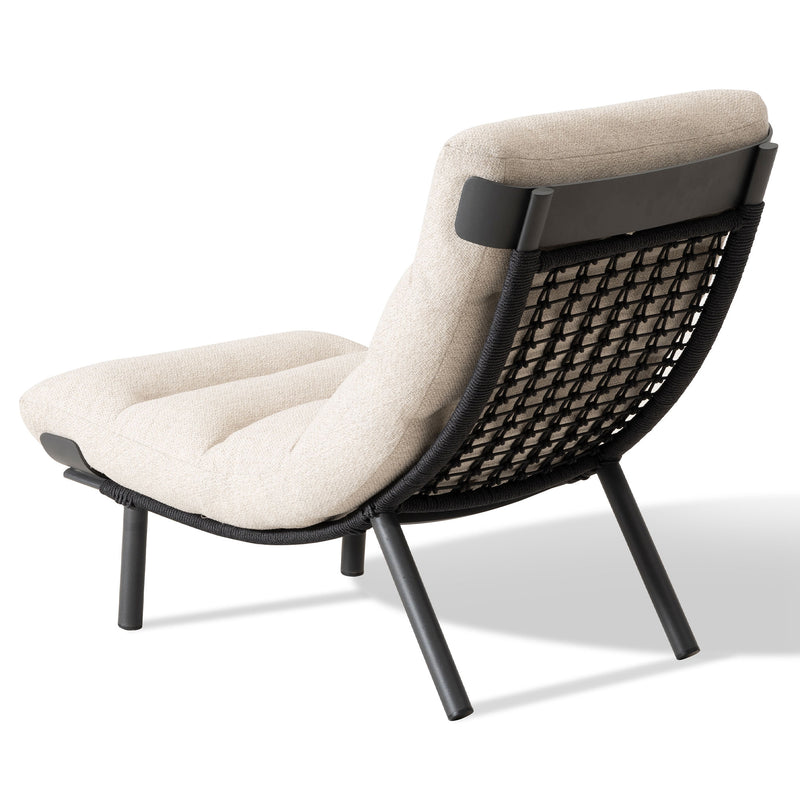 ZIBO Set mobilier terasă/grădină, fotoliu și taburet