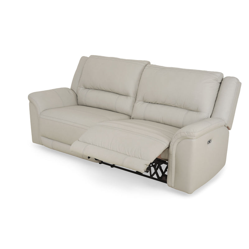 SUNNERST Canapea 3 locuri, 2 reclinere electrice, piele