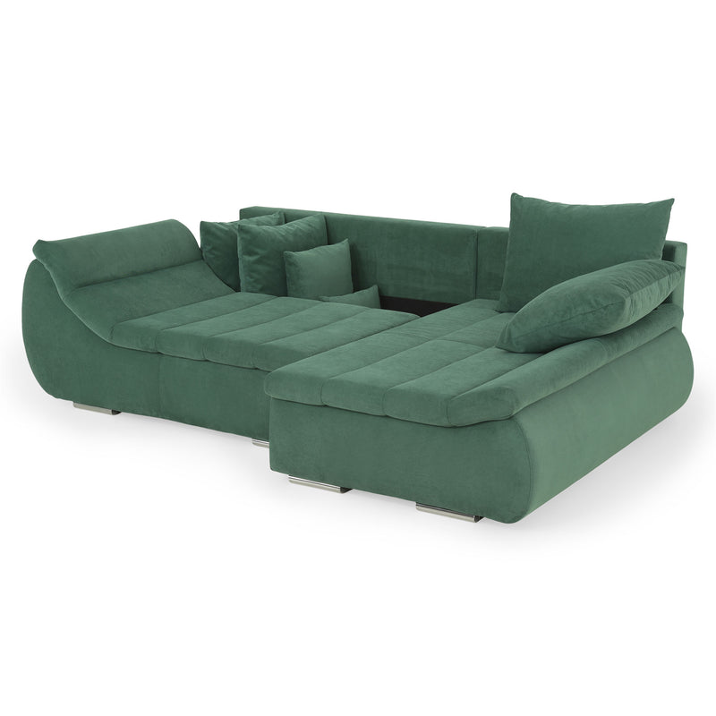 MINIDIAZ Canapea extensibilă, șezlong stânga/dreapta, stofă