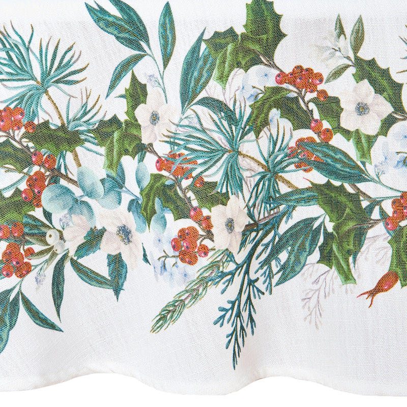 WINTER FLOWERS Față de masă, D.180cm