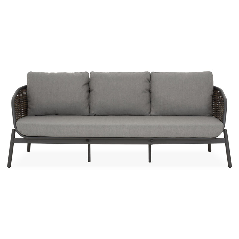 BARI/FERMO Set mobilier terasă/grădină, canapea, 2 fotolii și măsuță