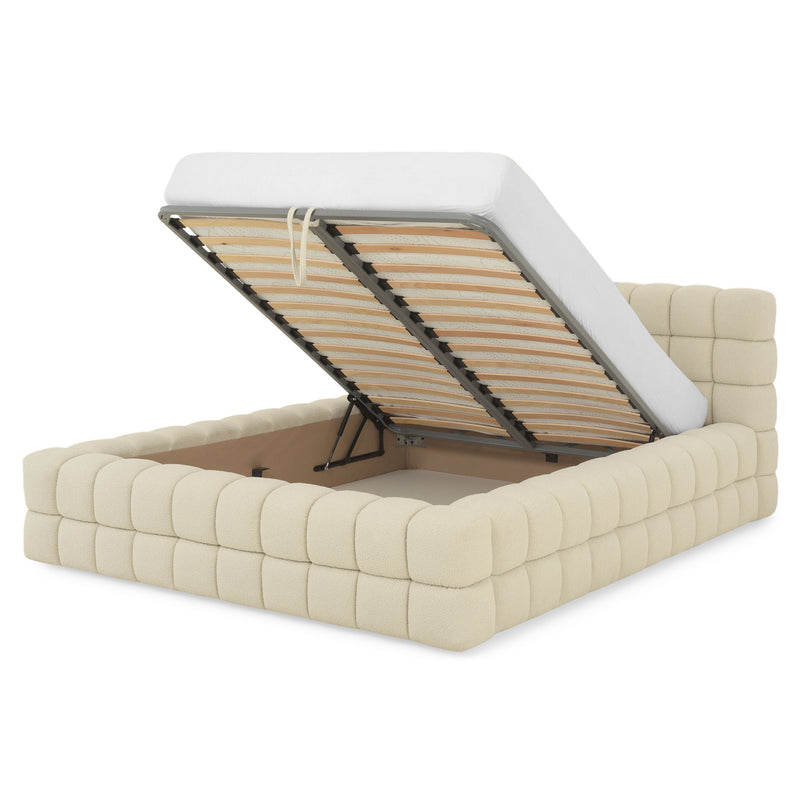 PIETRO Pat tapițat, 160x200cm, somieră rabatabilă și ladă incluse