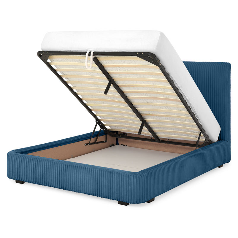 MARYANNE Pat tapițat, 160x200cm, ladă depozitare inclusă