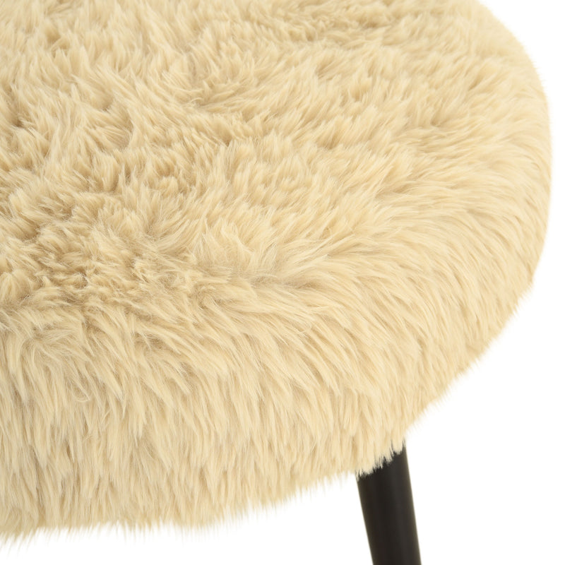MERIBEL Taburet, imitație blană