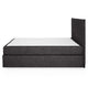 CARLINI Pat tapițat boxspring, 160x200cm, saltea inclusă