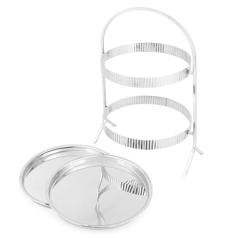 MORAN Platou supraetajat, inox, H.33cm