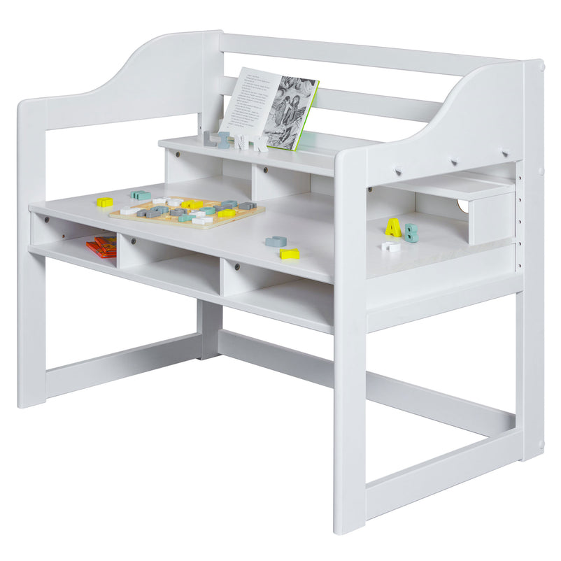 WOODY Birou copii, înălțime reglabilă