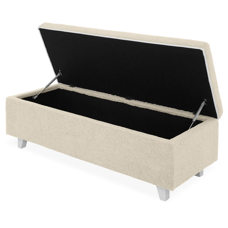 KOLLE Banchetă, ladă depozitare inclusă, stofă