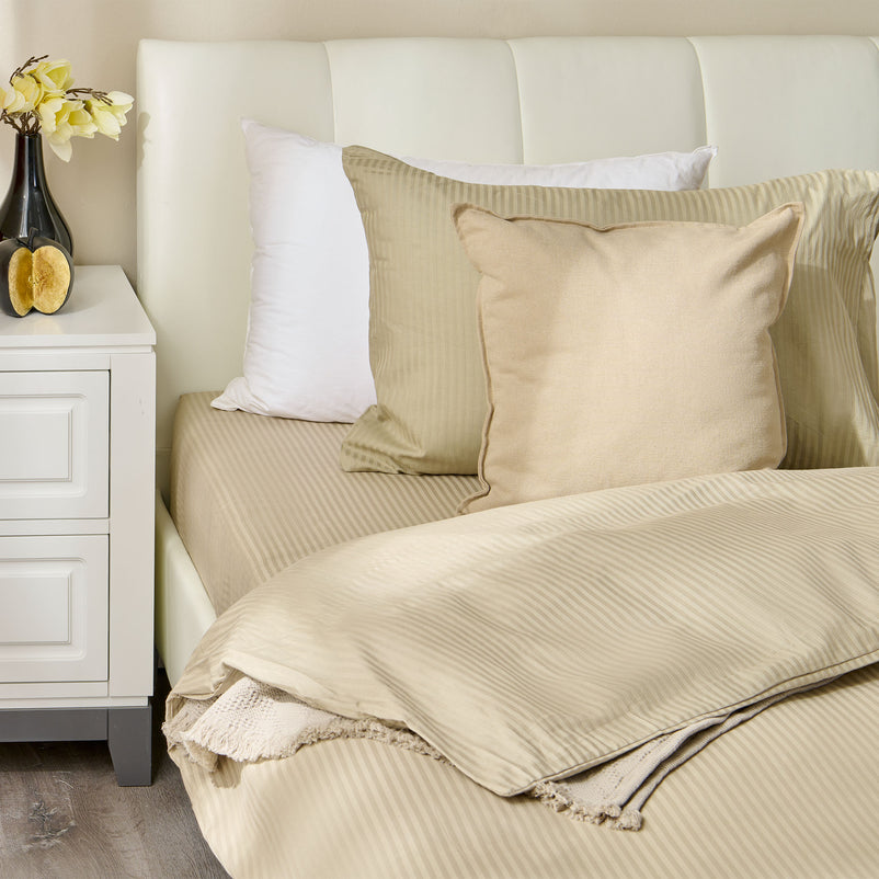 SATIN STRIPE Set așternut 3 piese, 140x220cm