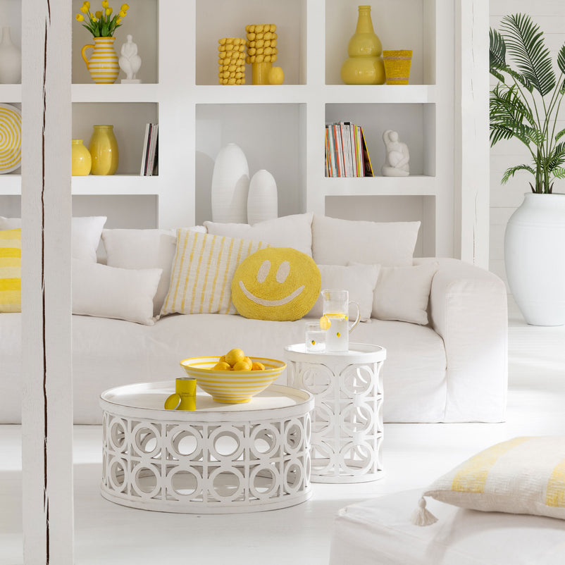 SMILEY Pernă decorativă, D.45cm