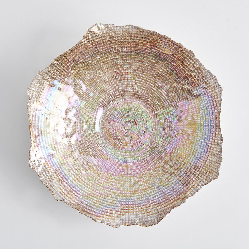 INFINITY Bol decorativ, sticlă, D.36cm