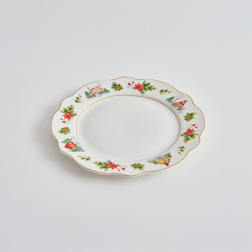 WONDERLAND Set 4 farfurii desert, porțelan, D.19cm