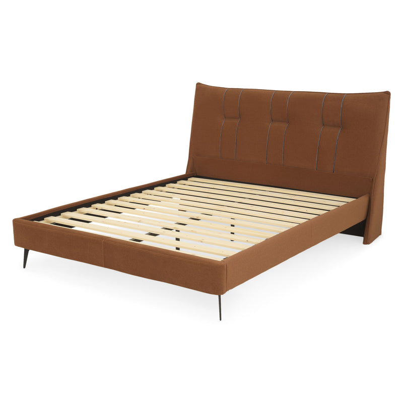 LARWIN Pat tapițat, 160x200cm, somieră inclusă