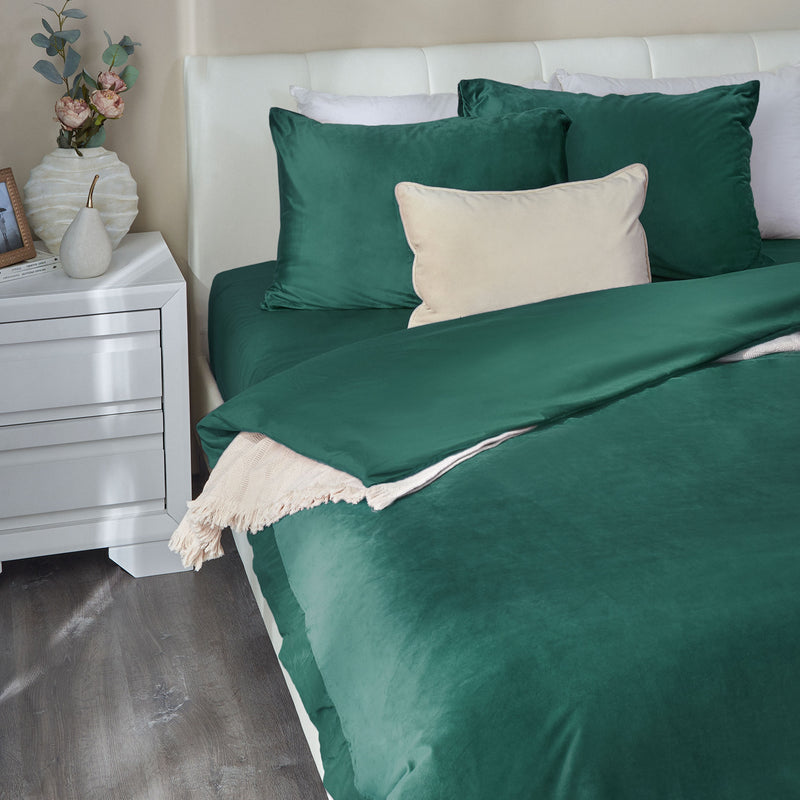 UNI VELVET Set așternut 4 piese, 200x220cm