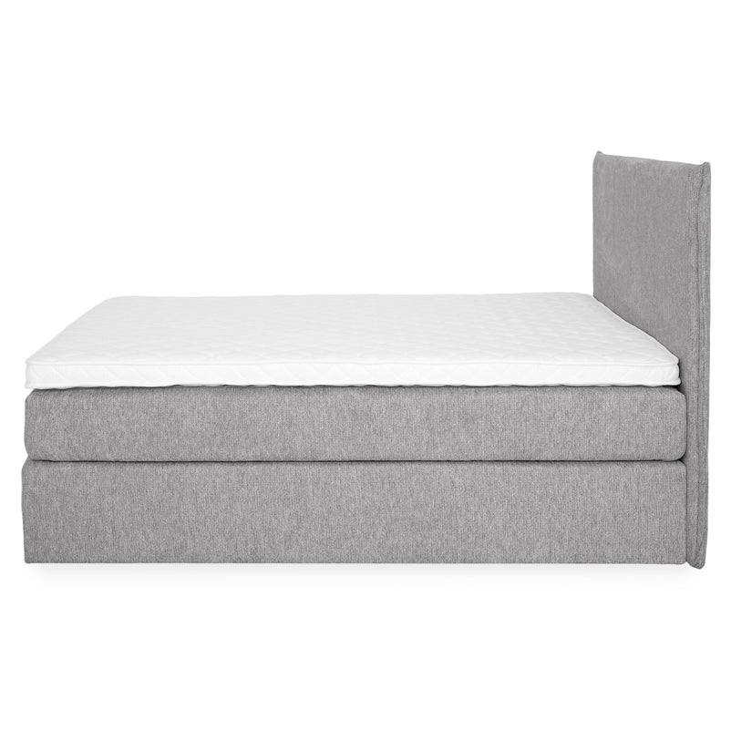 CARLINI Pat tapițat 160x200 cm, saltea și topper incluse
