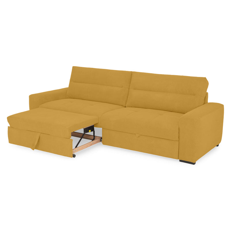 WIDE Canapea extensibilă, 4 locuri, stofă