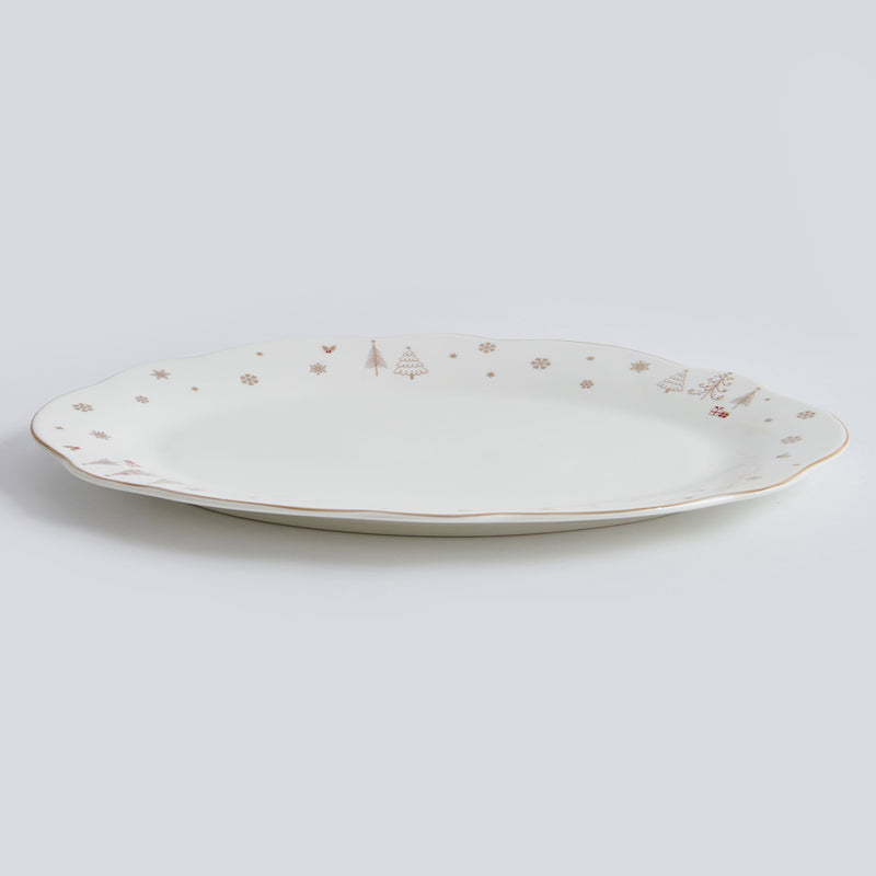 SAVOY Platou servire, porțelan, L.30cm
