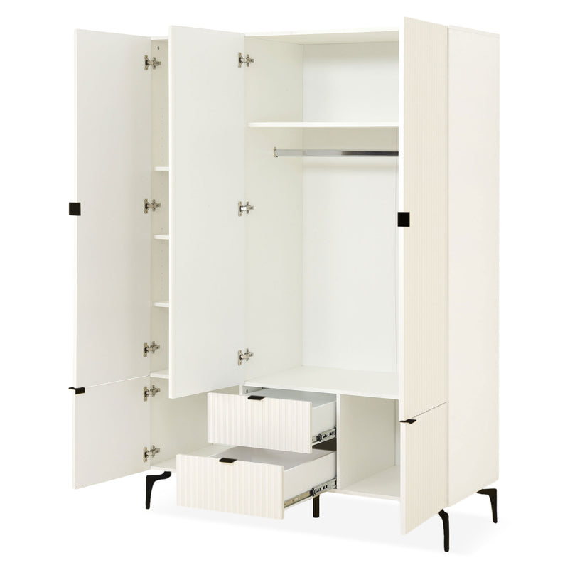 WAVE Dulap copii, 5 uși, 2 sertare