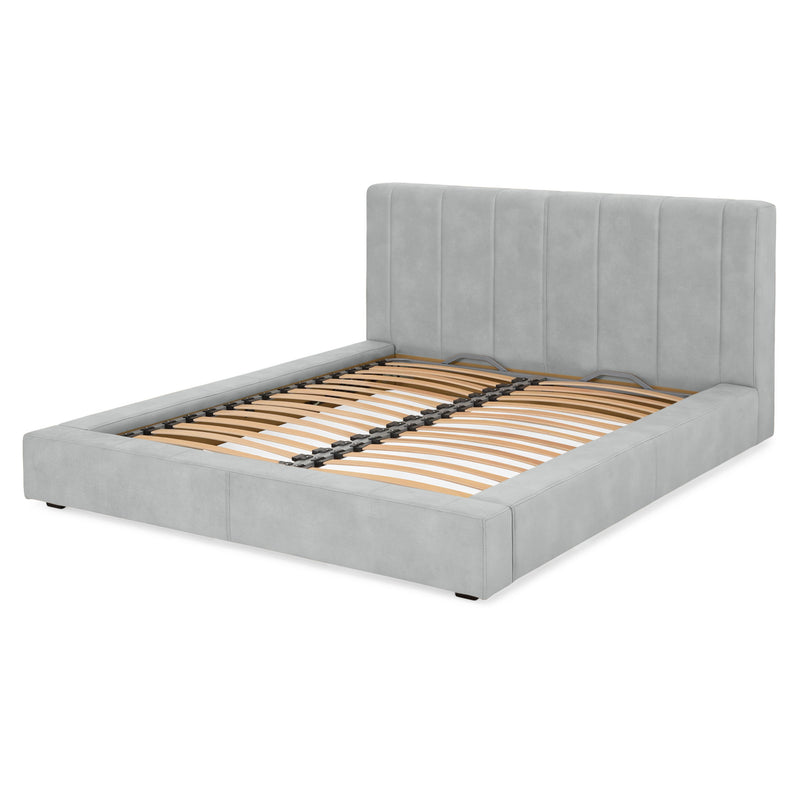 NORDEND Pat tapițat, 160x200cm, somieră rabatabilă și ladă incluse