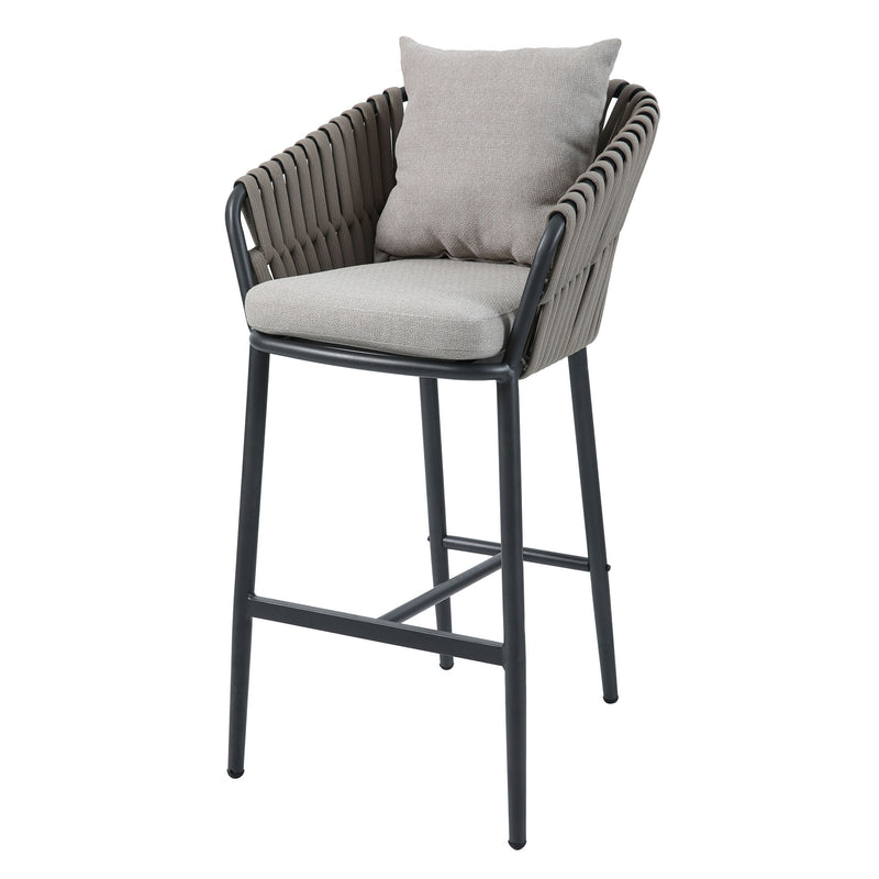 NICOSIA Set mobilier terasă/grădină, 2 scaune bar și masă