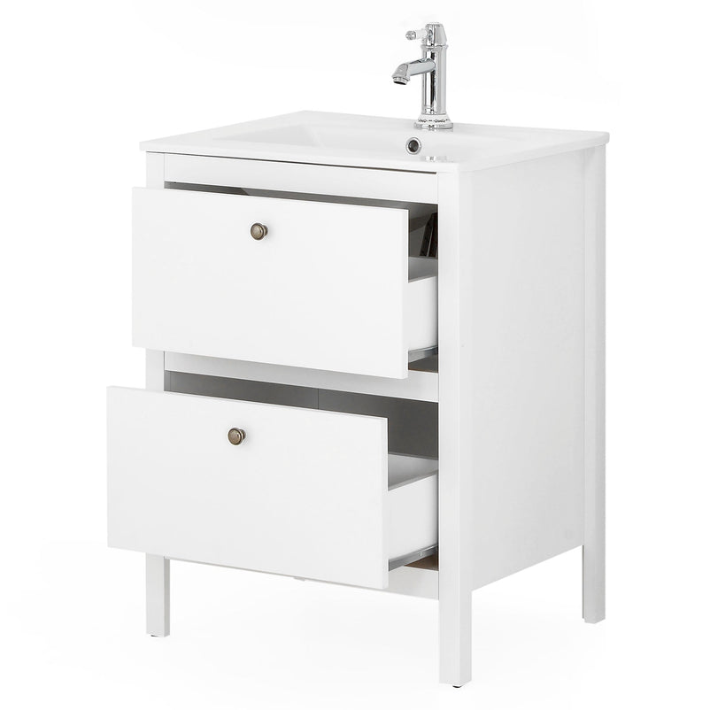 OLE Set mobilier baie, mască lavoar și lavoar ceramic - Articol resigilat