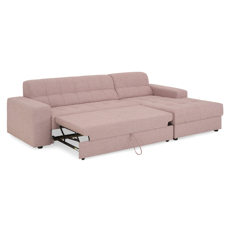 HAINES Colțar extensibil, șezlong stânga/dreapta, stofă